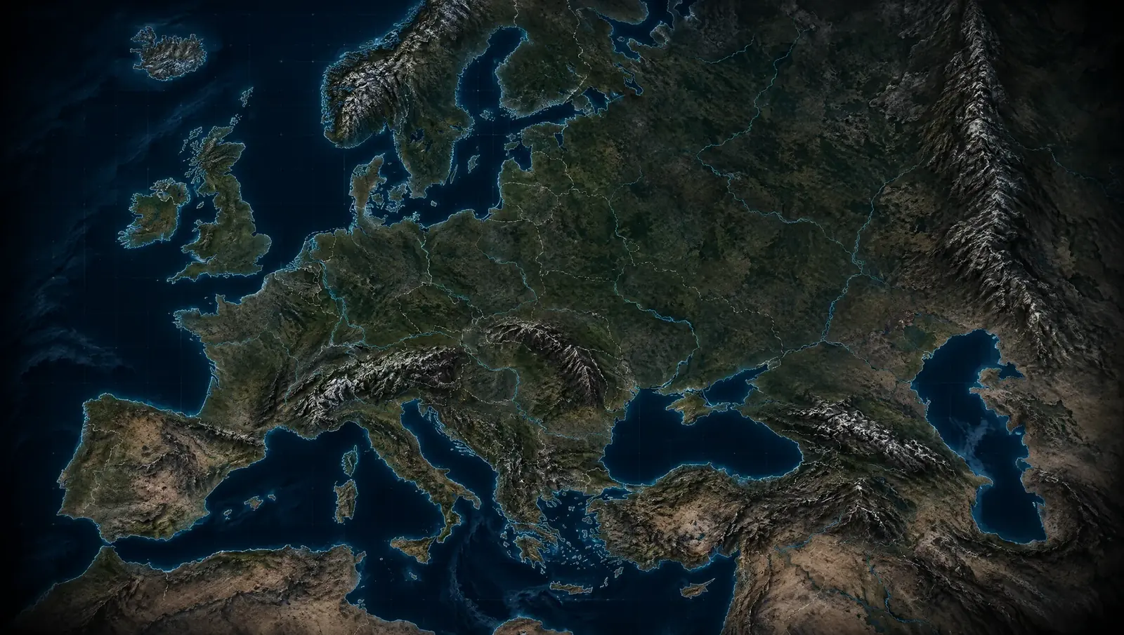 Satellite-style campaign map of Europe with the mission locations of both campaigns